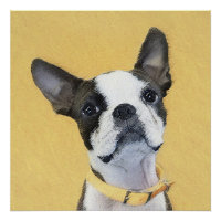 Boston Terrier Peinture - Cute Original Chien Art