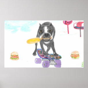 Poster Boston Terrier Sweet Dream
