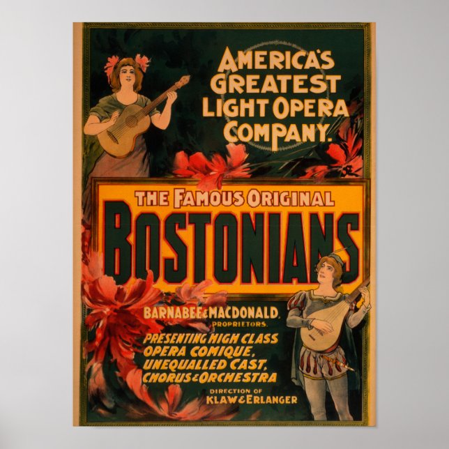 Poster Bostoniens Le plus grand Opéra Lumière de l'Amériq (Devant)