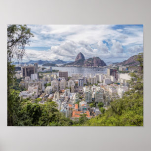 Poster Botafogo avec le pain de sucre