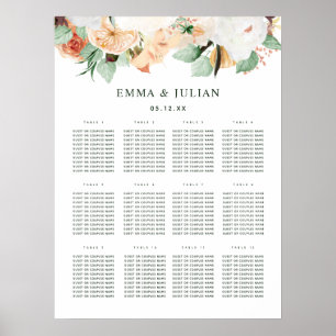 Poster Botanique Boho Mariage de verdure