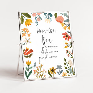 Poster Botanique Bright Fleur sauvage Maman Osa Bar