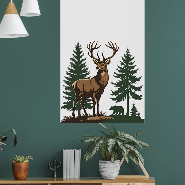 Poster botanique russe Fleur sauvage (Salon 1)