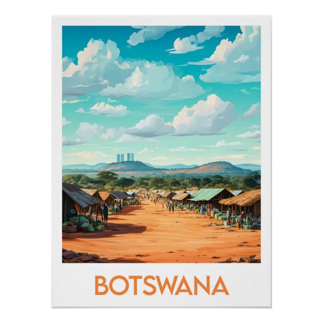 Poster Botswana (Vorderseite)