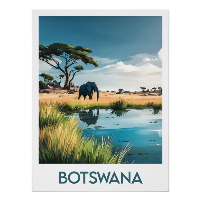 Poster Botswana (Vorderseite)