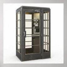 Botte téléphonique américaine vintage