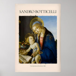 Poster Botticelli Madonna du Livre Art Imprimé Vierge