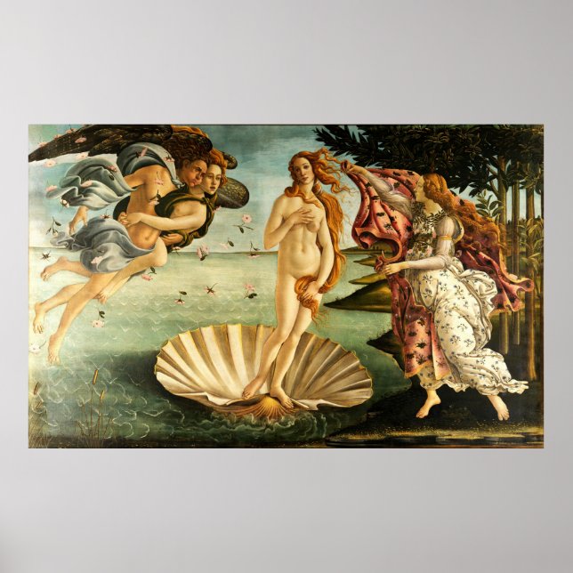 Poster Botticelli Naissance De La Peinture D'Art Renaissa (Devant)