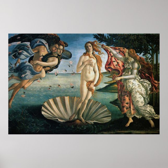 Poster Botticelli naissance de Vénus (Devant)