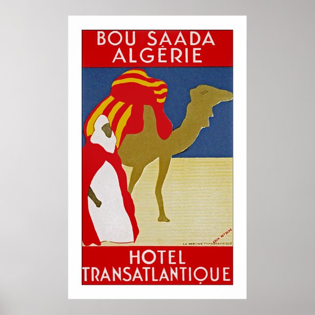 Poster Bou Saada Algerie (Devant)