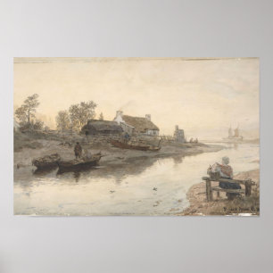 Poster Bouche fluviale à Brodick, Arran, Écosse (1877)