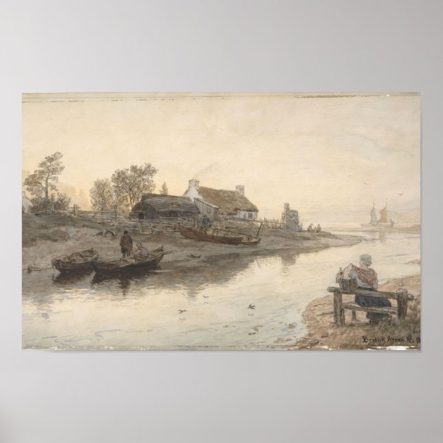 Poster Bouche fluviale à Brodick, Arran, Écosse (1877) (Devant)