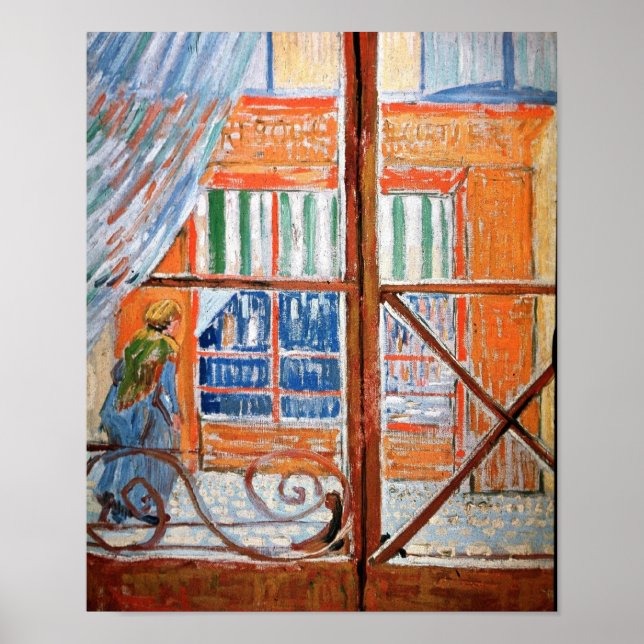 Poster Boucher de porc de Window Van Gogh Art (Devant)
