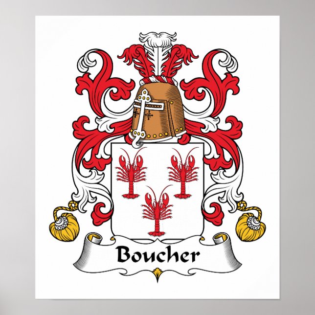 Poster Boucher Family Crest (Devant)