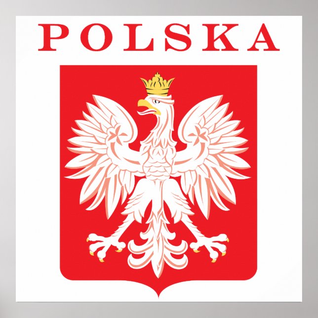 Poster Bouclier rouge de l'aigle polska (Devant)