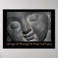 Bouddha avec citation inspirante
