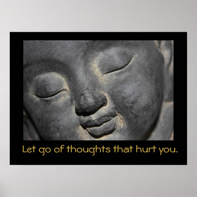 Poster Bouddha avec citation inspirante (Devant)
