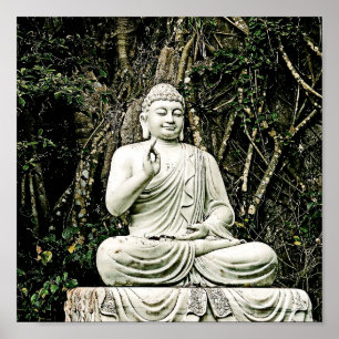 Poster bouddha, bouddhisme, asiatique, traditionnel, reli