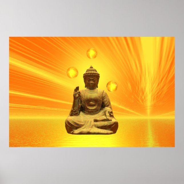 Poster Bouddha d'or (Devant)