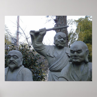 Poster Bouddha grincheux