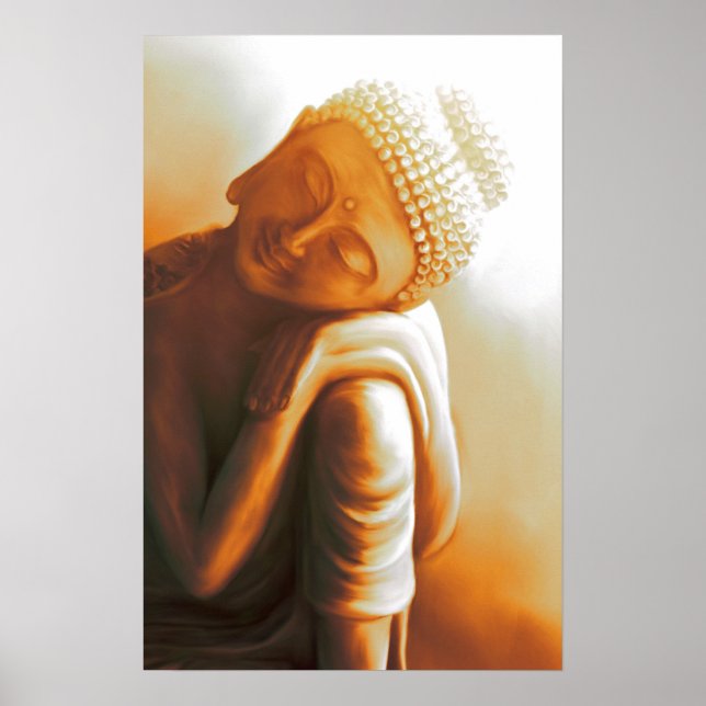 Poster Bouddha II reposant (Devant)