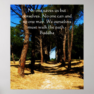 Poster Bouddha inspirant chemin CITER l'affiche