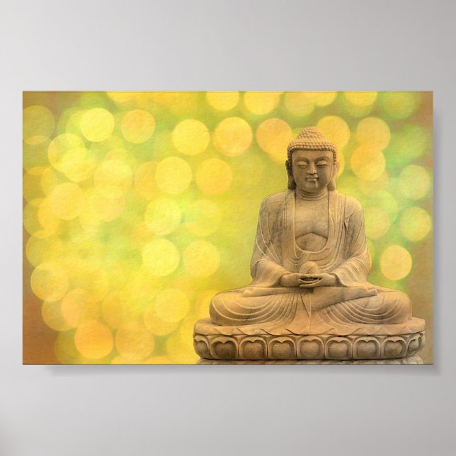 Poster bouddha (jaune) (Devant)