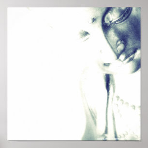 Poster Bouddha méditant--Lumière de sérénité