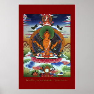 Poster Bouddha Prajnaparamita Série d'affiches d'art reli