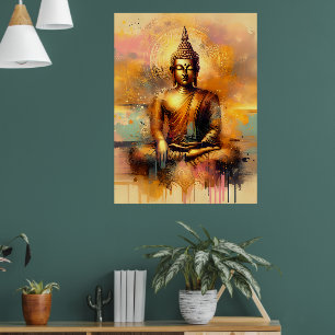 Poster Bouddha spirituel