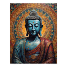 Bouddha tibétain méditant sur l'arrière - plan d'o