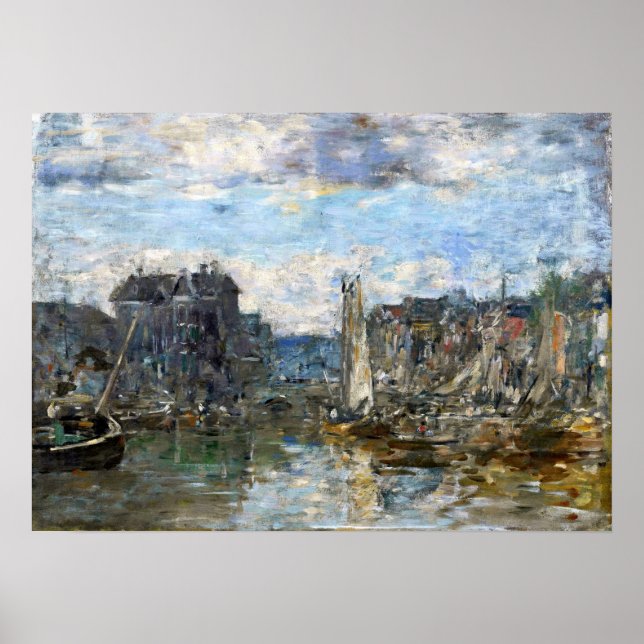 Poster Boudin - Pont De Bourse De Rotterdam 1876 (Devant)