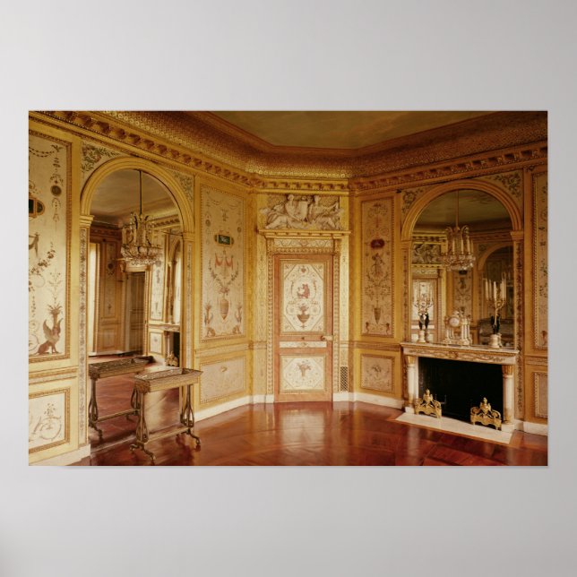 Poster Boudoir de Marie-Antoinette décoré en 1785 (Devant)