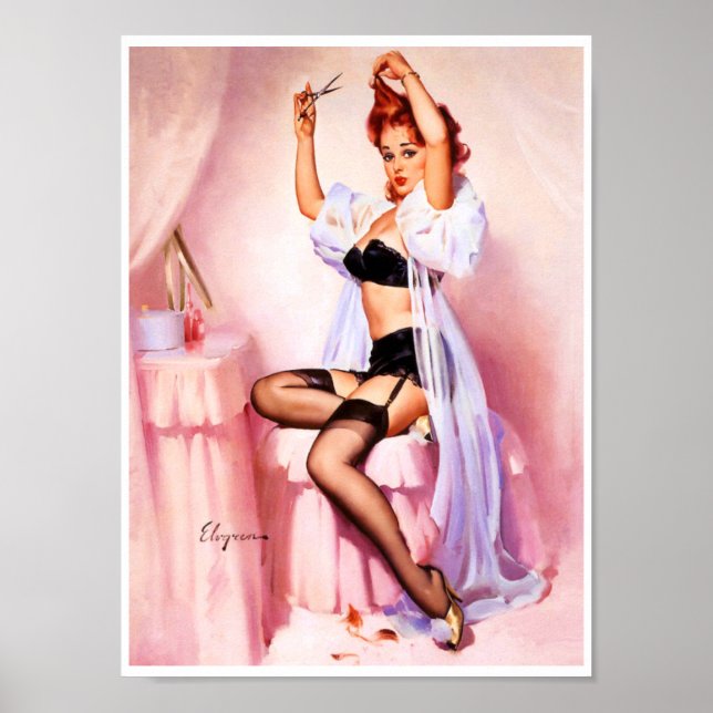 Poster Boudoir Pin Up (Devant)