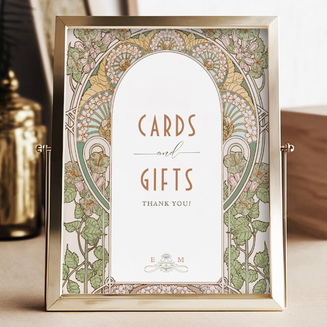 Poster Bougainvillea Cartes & Cadeaux Signer Mucha Vintag (Créateur téléchargé)