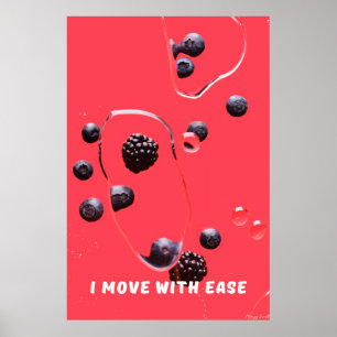 Poster Bougez en toute sérénité : Baies de minuit et art