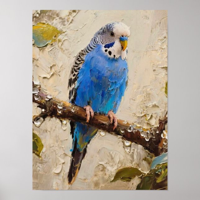 Poster Bougie bleue (Devant)