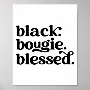 Poster Bougie noir bénie Histoire des Afro-Américains noi