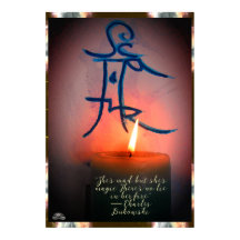 Bougie & Sigil avec une citation de Linandara Post