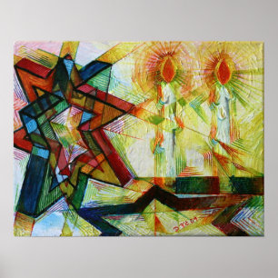 Poster Bougies de Shabbat