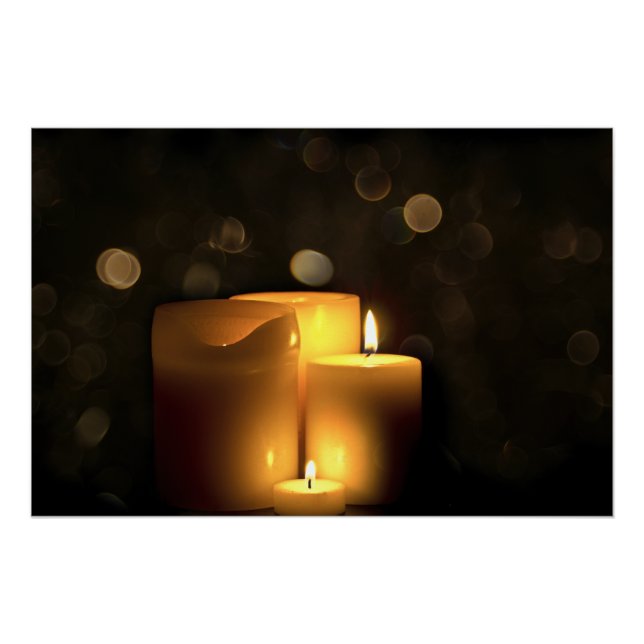 Poster Bougies votives décoratives (Devant)