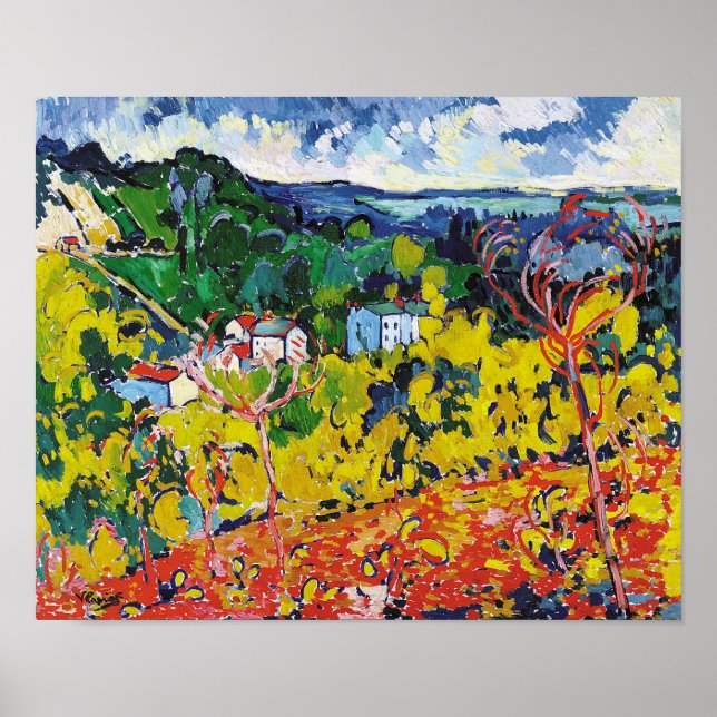 Poster Bougival | Maurice de Vlaminck | (Devant)
