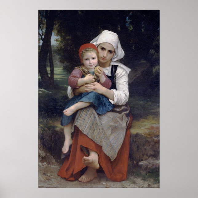 Poster Bouguereau - Frère Et Soeur 1871 (Devant)