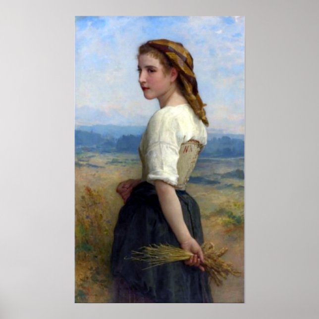 Poster Bouguereau - Glaneuse (Devant)