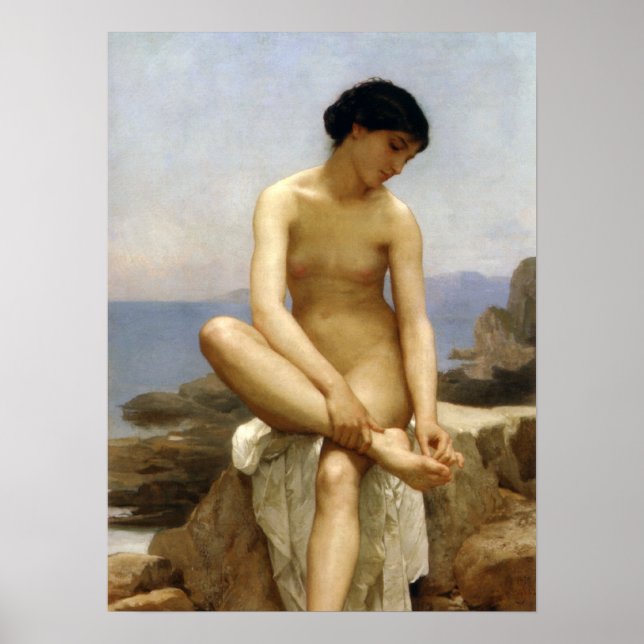 Poster Bouguereau - La Baigneuse (Devant)