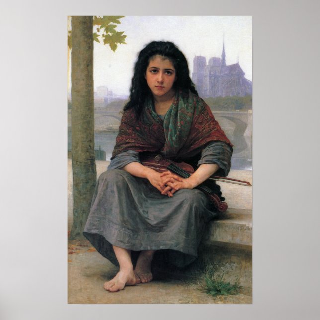Poster Bouguereau - La Bohême 1890 (Devant)