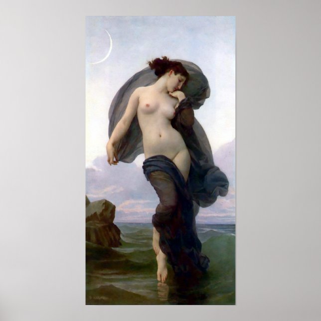 Poster Bouguereau - La Crepuscule (Devant)