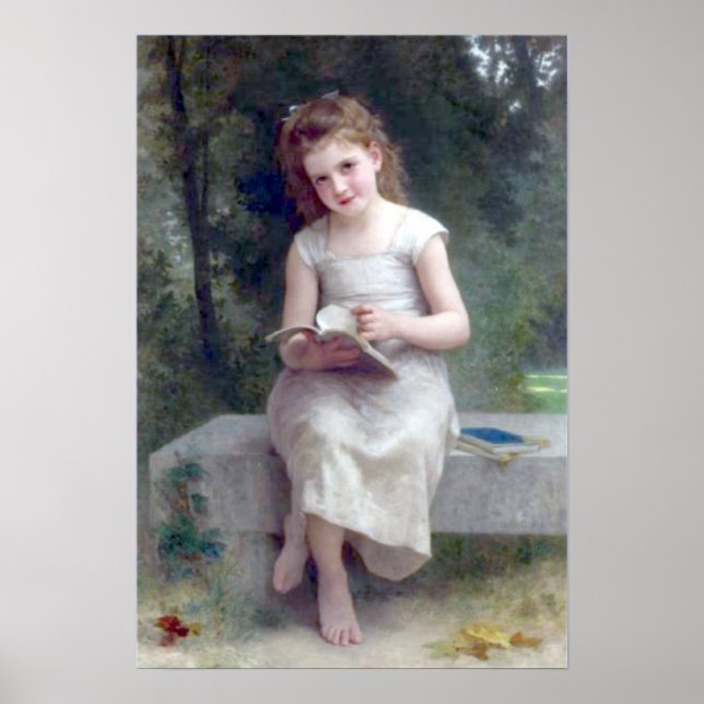 Poster Bouguereau - La Liseuse (Devant)