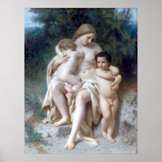 Poster Bouguereau - La première discorde