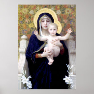Poster Bouguereau - La Vierge au Lys